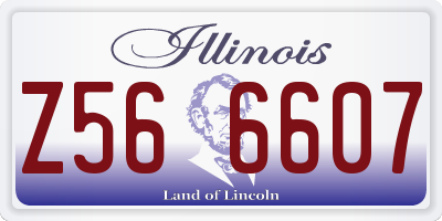 IL license plate Z566607