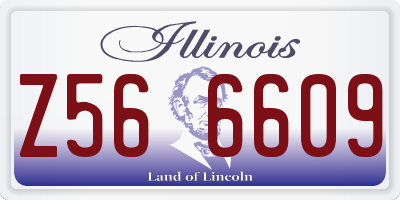 IL license plate Z566609