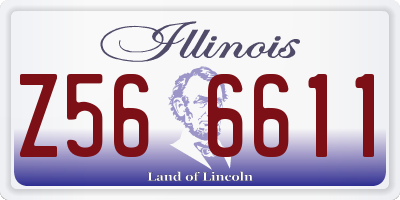IL license plate Z566611
