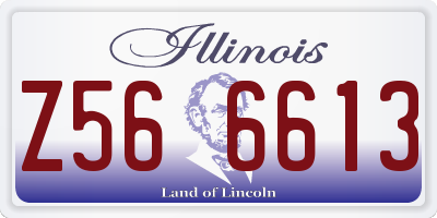 IL license plate Z566613