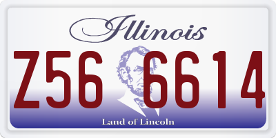 IL license plate Z566614