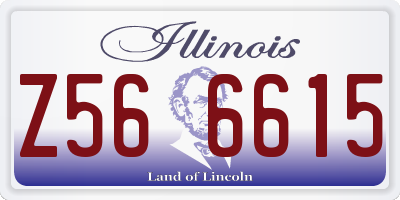 IL license plate Z566615