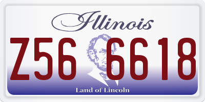 IL license plate Z566618
