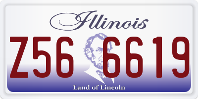 IL license plate Z566619