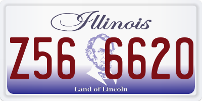 IL license plate Z566620
