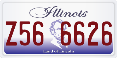 IL license plate Z566626