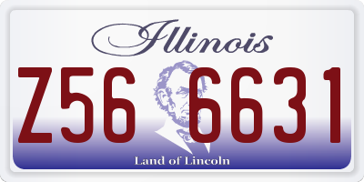 IL license plate Z566631