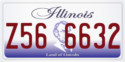 IL license plate Z566632