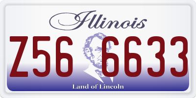 IL license plate Z566633