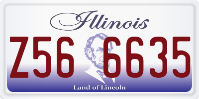 IL license plate Z566635