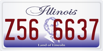 IL license plate Z566637