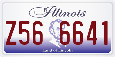 IL license plate Z566641