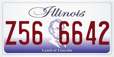 IL license plate Z566642