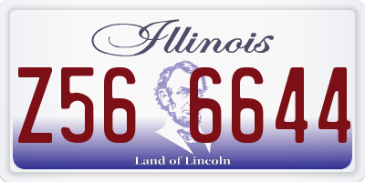 IL license plate Z566644