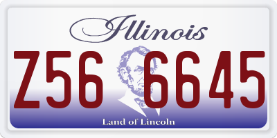 IL license plate Z566645