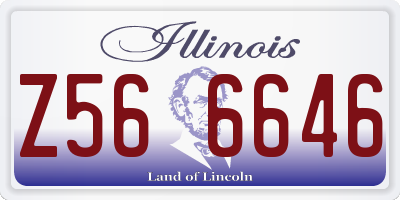 IL license plate Z566646