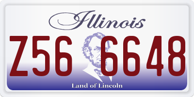 IL license plate Z566648