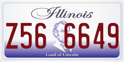IL license plate Z566649