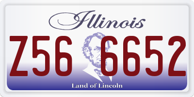 IL license plate Z566652