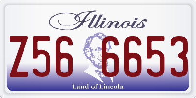 IL license plate Z566653