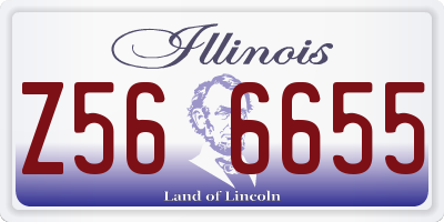 IL license plate Z566655