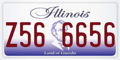 IL license plate Z566656