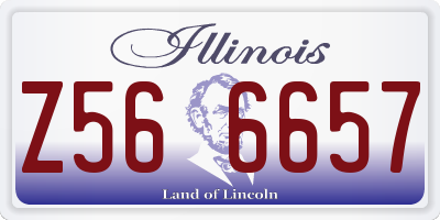 IL license plate Z566657