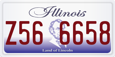 IL license plate Z566658