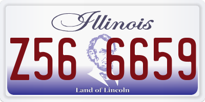 IL license plate Z566659