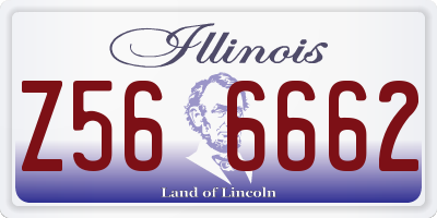 IL license plate Z566662