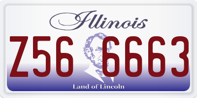 IL license plate Z566663
