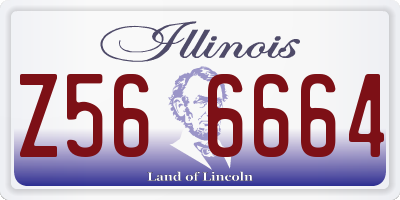 IL license plate Z566664