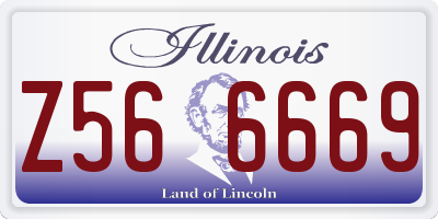 IL license plate Z566669