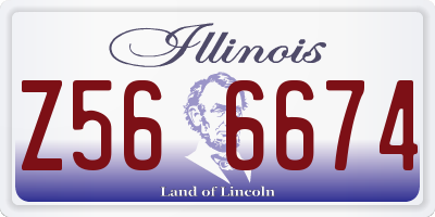 IL license plate Z566674