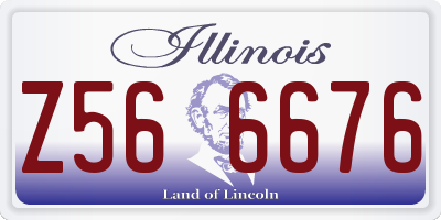 IL license plate Z566676