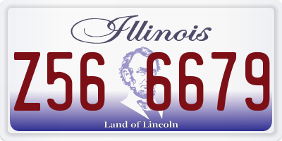 IL license plate Z566679