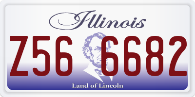 IL license plate Z566682