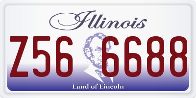 IL license plate Z566688