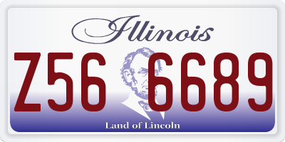 IL license plate Z566689