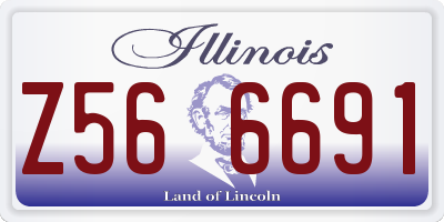 IL license plate Z566691