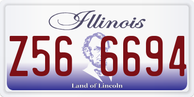 IL license plate Z566694