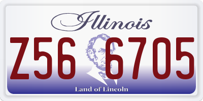 IL license plate Z566705