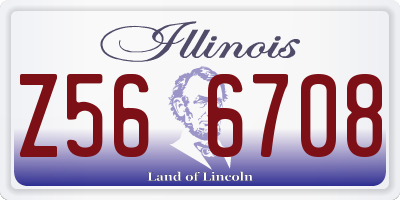 IL license plate Z566708