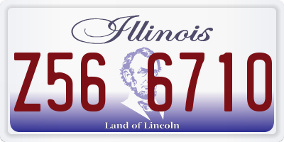 IL license plate Z566710
