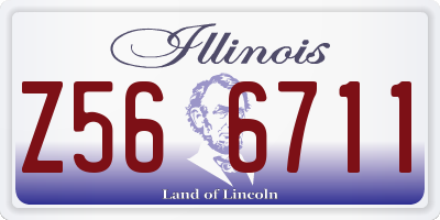 IL license plate Z566711