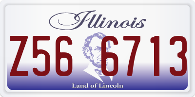 IL license plate Z566713