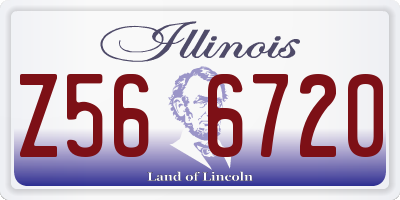 IL license plate Z566720