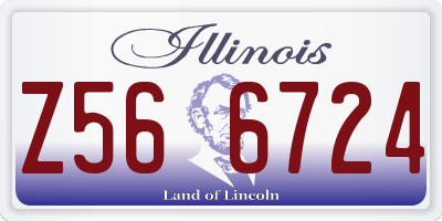 IL license plate Z566724