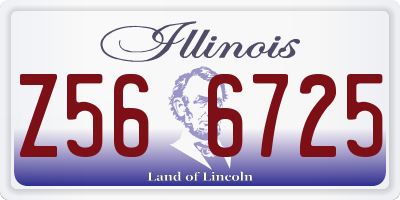 IL license plate Z566725