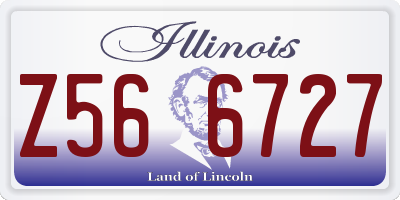 IL license plate Z566727